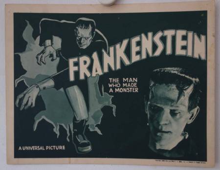 Frankenstein re-release US lobby card